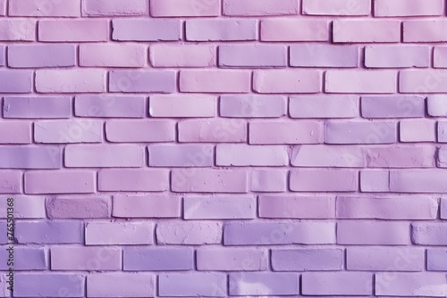 The lilac brick wall makes a nice background for a photo  in the style of free brushwork