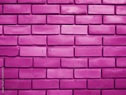 The magenta brick wall makes a nice background for a photo, in the style of free brushwork