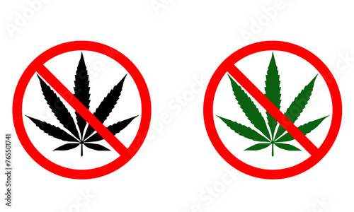 No drug symbol isolated on white