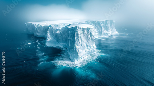 ice and water. Mesmerizing landscape of the northern seas