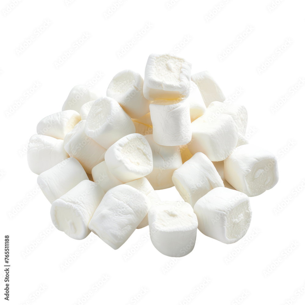 Marshmallows isolated on transparent background Marshmallows isolated on transparent background