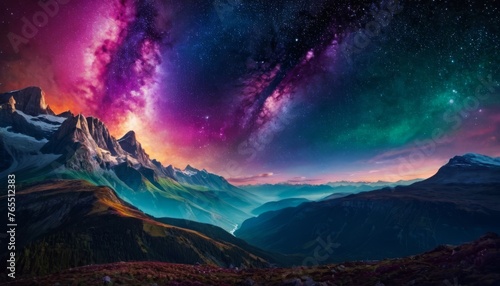 Colorful Beautiful space background
