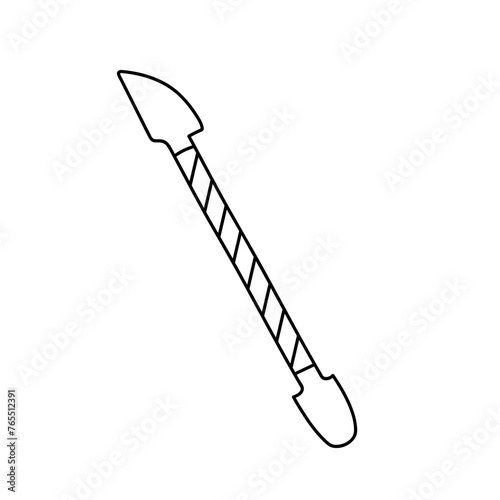 Manicure tool. Vector illustration in doodle style.
