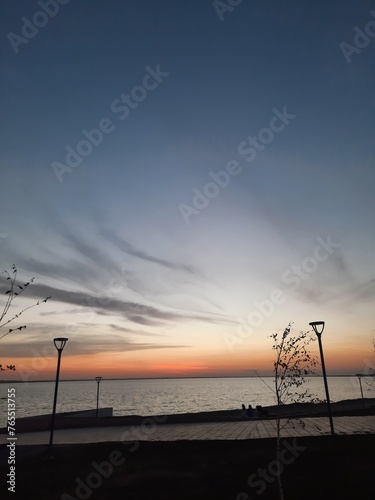 sunset on the beach