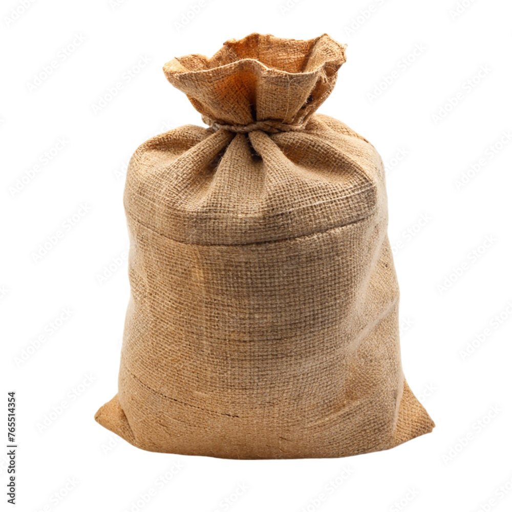 Burlap sack. isolated on transparent background. Burlap sack. isolated on transparent background.