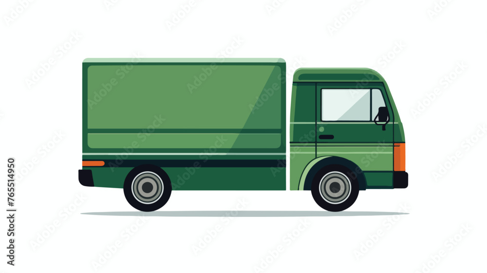 Transport Vehicle Green Vector Icon Design Flat vector