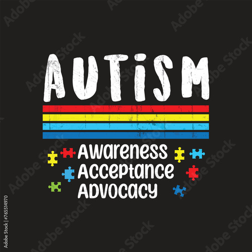 utism Awareness Shirt Womens Autism Acceptance. Autism Awareness Quotes T-Shirt design, Vector graphics, typographic posters, or banners