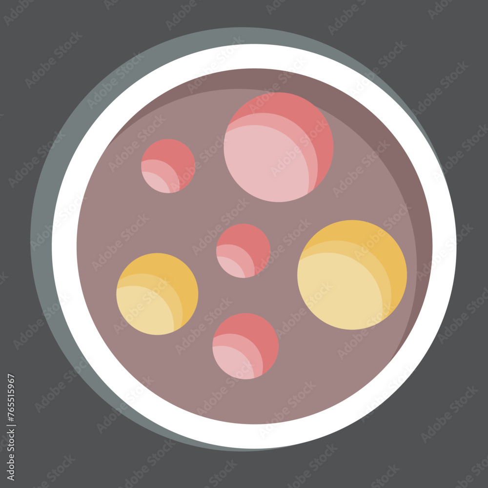 Sticker Moon. related to Space symbol. simple design editable. simple illustration Sticker Moon. related to Space symbol. simple design editable. simple illustration