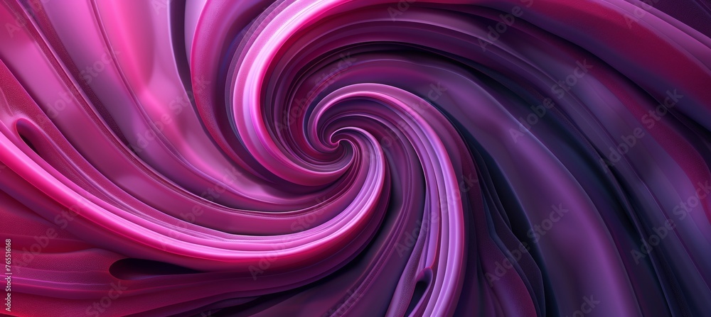 Abstract background with pink spiral in dark purple color. Modern ...