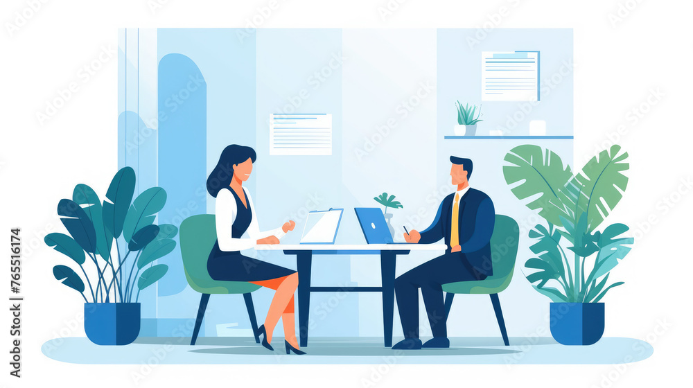 Hiring flat illustration mega set. Concept of recruitment, jobseeker, interview, business analysis, marketing, team metaphor and jobhunter templates.