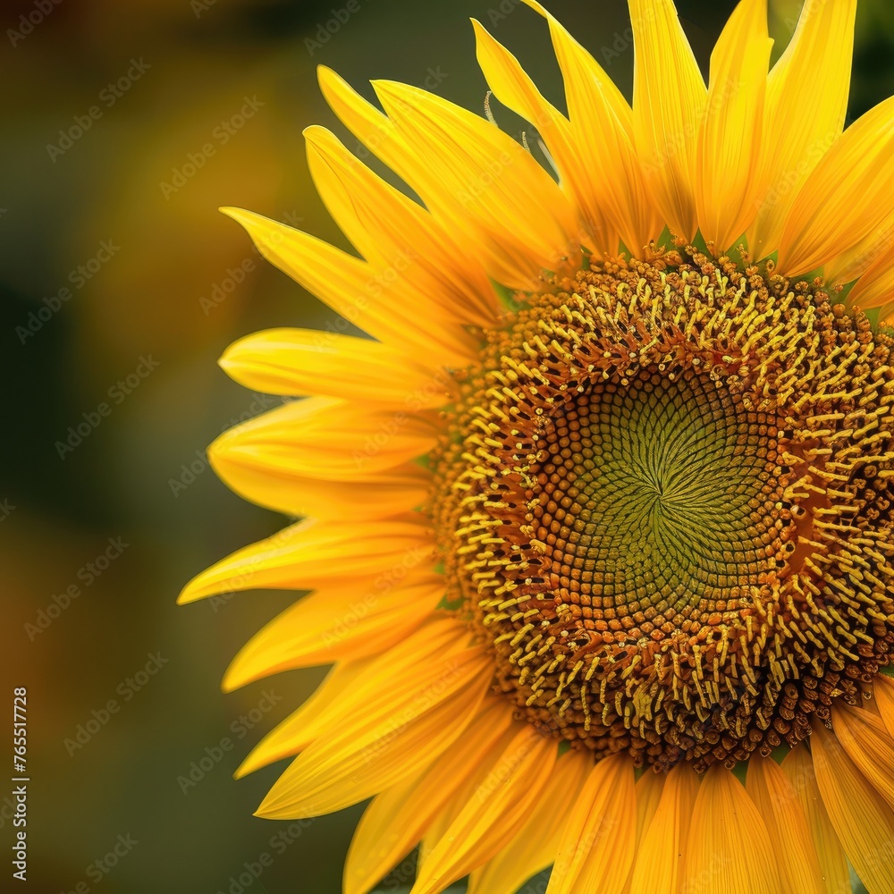close up photo sunflower Generative AI