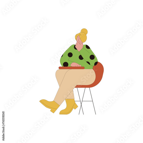 "Polka Dot Contemplation"
