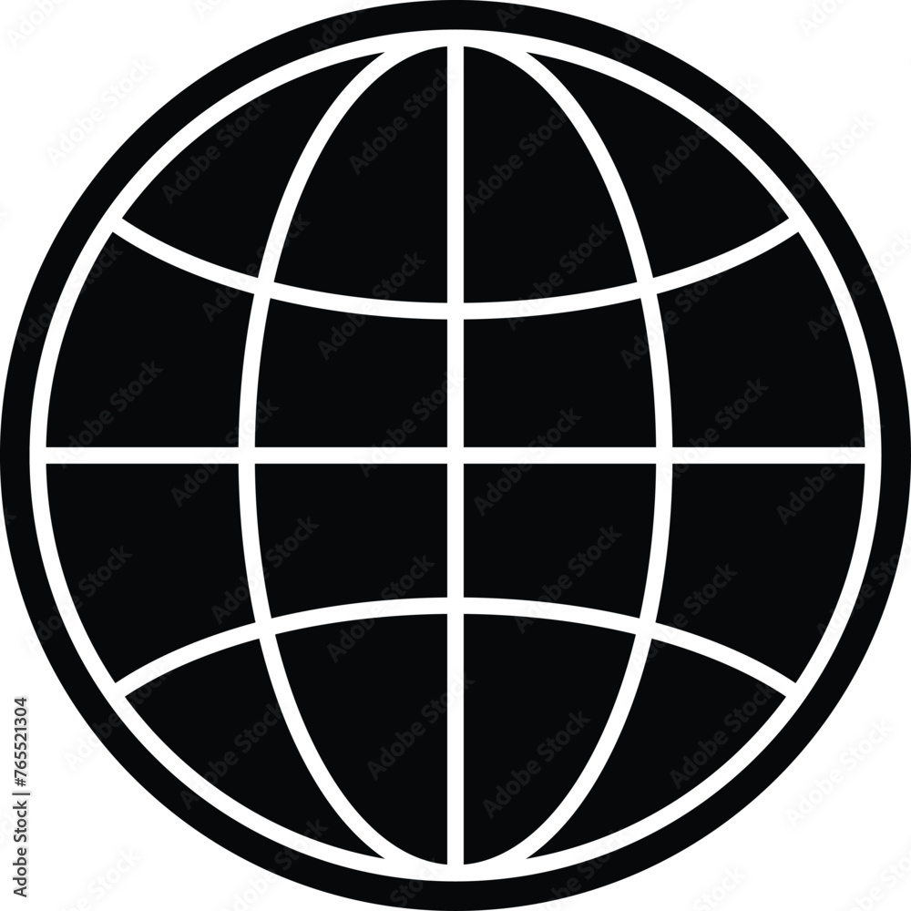 World icon flat. Globe icon illustration World icon flat. Globe icon illustration