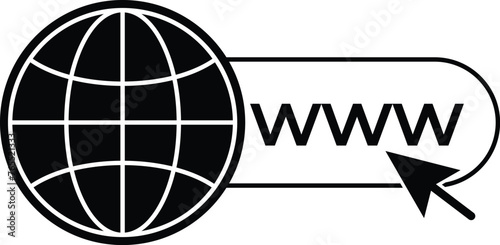 World icon flat. Globe icon illustration