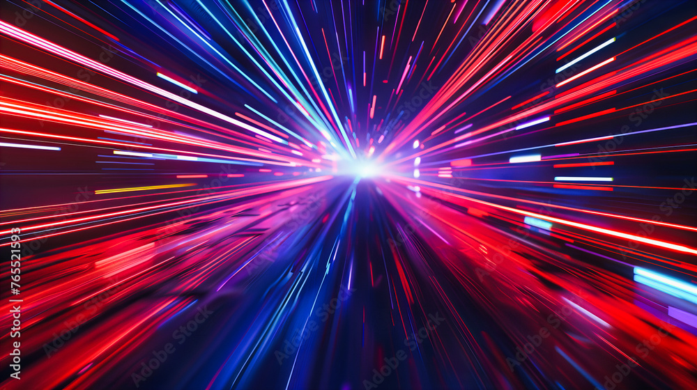 Abstract concept of speed and motion through a futuristic tunnel, visualizing dynamic travel and energy in a high-tech environment Abstract concept of speed and motion through a futuristic tunnel, visualizing dynamic travel and energy in a high-tech environment