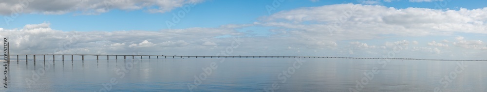 Vasco da Gama Bridge at daylight in Lisbon, Portugal Vasco da Gama Bridge at daylight in Lisbon, Portugal