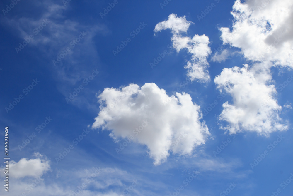 Blue sky and white clouds Blue sky and white clouds