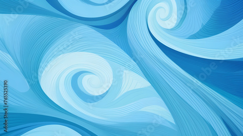 Illustration of swirls pattern in various tones on background