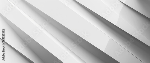 Abstract white background with diagonal lines and shadows