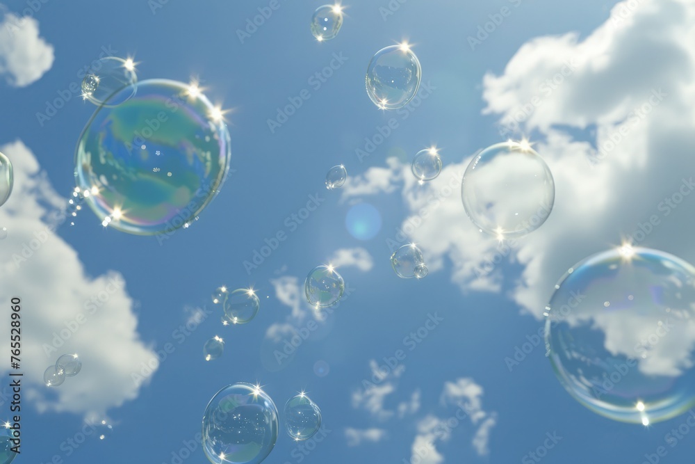 Bubbles in the sky. Bubbles in the sky.