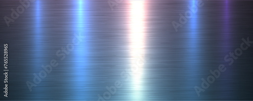 Silver metallic texture with brushed metal pattern, shiny steel industrial and technology background. © Cobalt