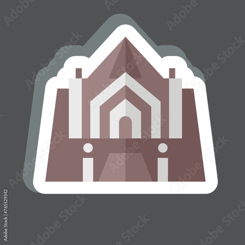 Sticker Recoleta Argentia. related to Argentina symbol. simple design editable. simple illustration photo