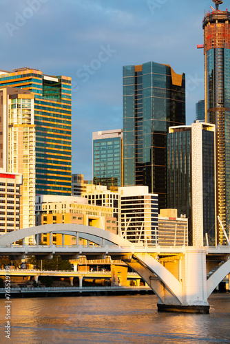 William Jolly Bridge and Brisbane city photo