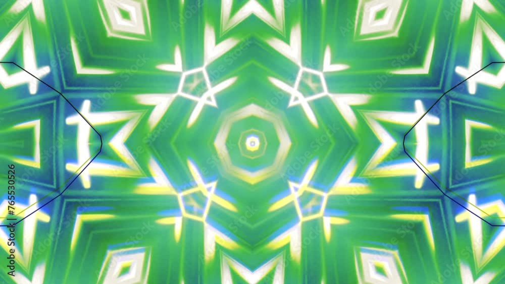 Mandala 3D Kaleidoscope seamless loop Psychedelic