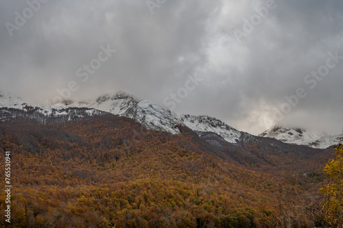 Molise, Mainarde. Autumn landscape. Foliage