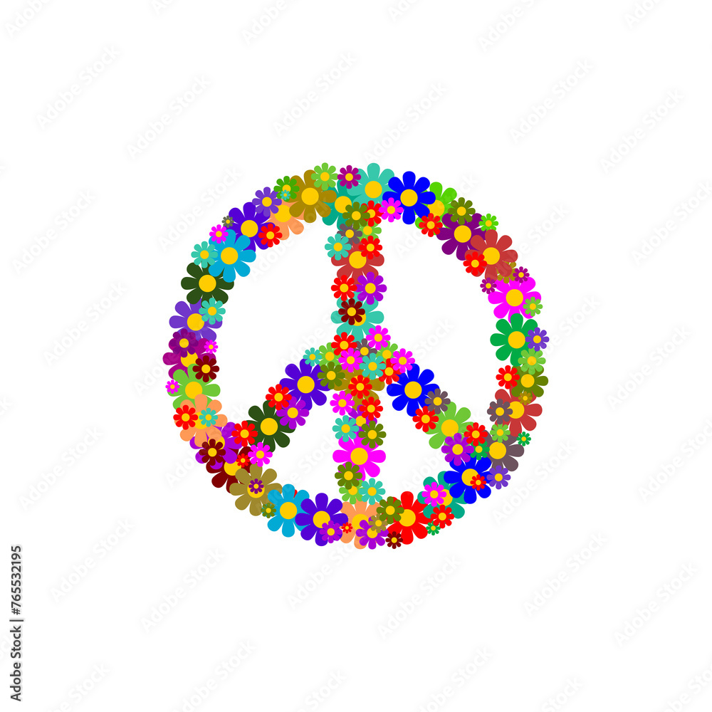 Peace sign icon isolated on transparent background Peace sign icon isolated on transparent background