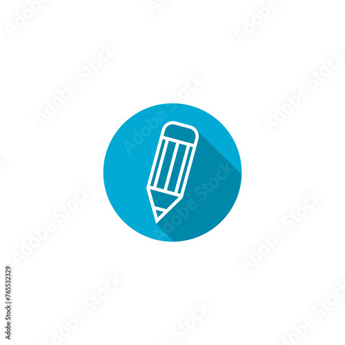  Pencil icon isolated on transparent background