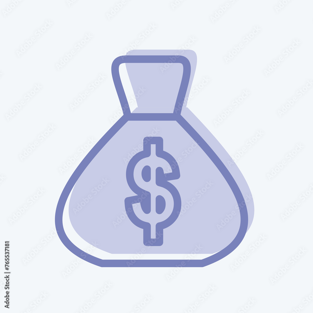 Icon Profit. suitable for Startup symbol. two tone style. simple design editable. design template vector. simple illustration Icon Profit. suitable for Startup symbol. two tone style. simple design editable. design template vector. simple illustration