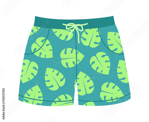 Vector shorts isolated on white background