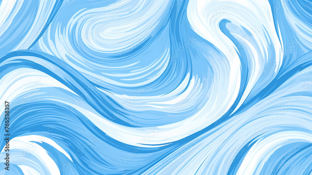 Wavy and swirl brush strokes seamless pattern Wavy and swirl brush strokes seamless pattern