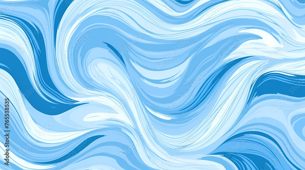 Wavy and swirl brush strokes seamless pattern Wavy and swirl brush strokes seamless pattern