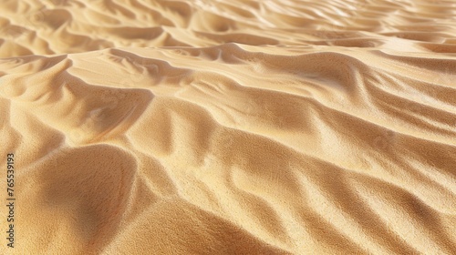 Desert only sand. Extreme heat everywhere. Generative AI © Dvid