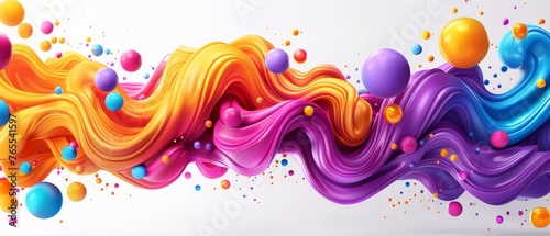  A colorful abstract background with multiple bubbles