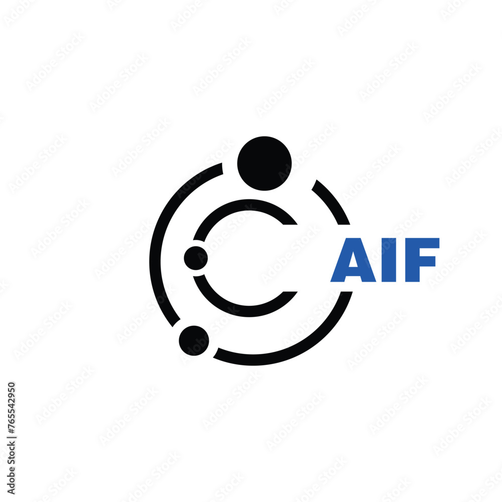 AIF letter logo design on white background. AIF logo. AIF creative initials letter Monogram logo icon concept. AIF letter design