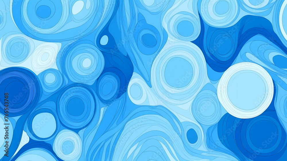 Wavy Repeating Circle Pattern