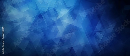 Abstract Blue Polygonal Texture Background: Blurry Triangle Design.