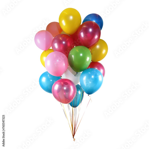 colorful balloon isolated background