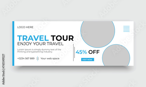 Travel Agency Facebook Cover Banner Template