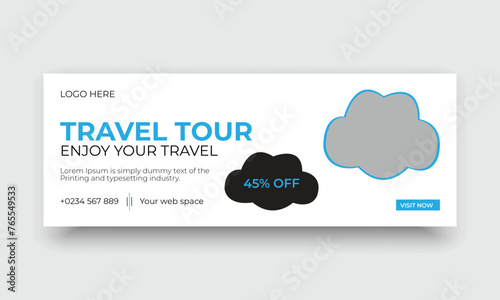 Travel Agency Facebook Cover Banner Template