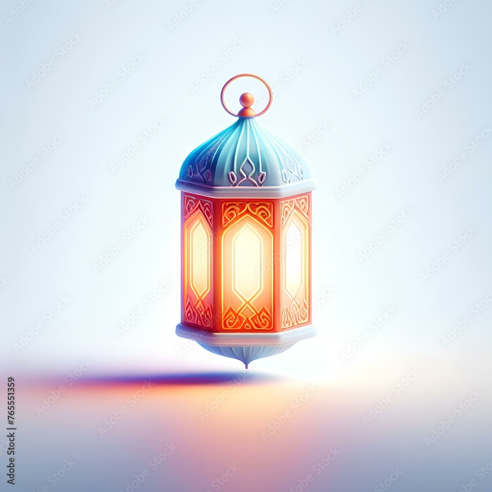 3d vibrant Ramadan lantern, glowing lantern, 3d render, islamic background for Islamic Holiday celebration 3d vibrant Ramadan lantern, glowing lantern, 3d render, islamic background for Islamic Holiday celebration