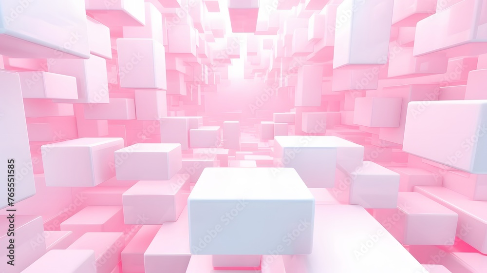 3d rendering of white and pink abstract geometric background. Scene for advertising, technology, showcase, banner, game, sport, cosmetic, business, metaverse. Sci-Fi Illustration. Product display 3d rendering of white and pink abstract geometric background. Scene for advertising, technology, showcase, banner, game, sport, cosmetic, business, metaverse. Sci-Fi Illustration. Product display