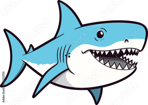 Predator s Realm Powerful Shark Vector Design