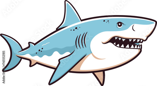 Silent Guardian Awe-Inspiring Shark Vector Art