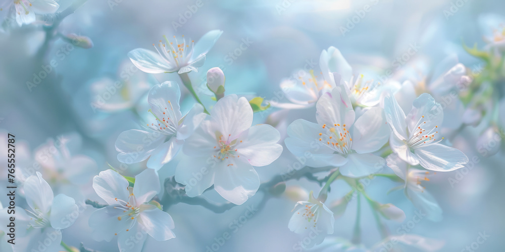 Cherry Blossom in spring with Soft focus, Sakura season.