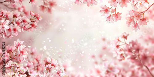 Cherry blossom frame use as background.