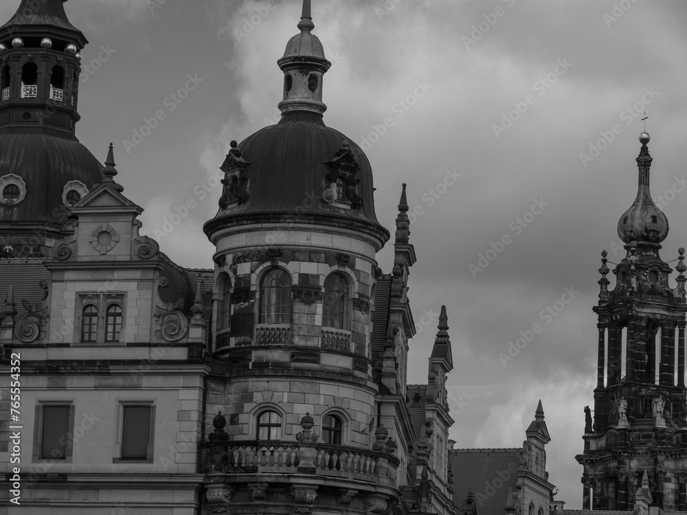 Die Altstadt von Dresden in Sachsen